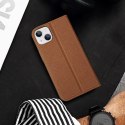 Dux Ducis Dux Ducis Skin X2 etui do iPhone 14 pokrowiec z magnetyczną klapką brązowy