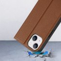 Dux Ducis Dux Ducis Skin X2 etui do iPhone 14 pokrowiec z magnetyczną klapką brązowy