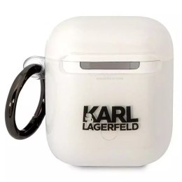 Karl Lagerfeld Etui ochronne na słuchawki Karl Lagerfeld do AirPods 1/2 cover transparent Karl`s Head