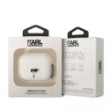Karl Lagerfeld Etui ochronne na słuchawki Karl Lagerfeld do AirPods Pro cover biały/white Silicone Karl Head 3D