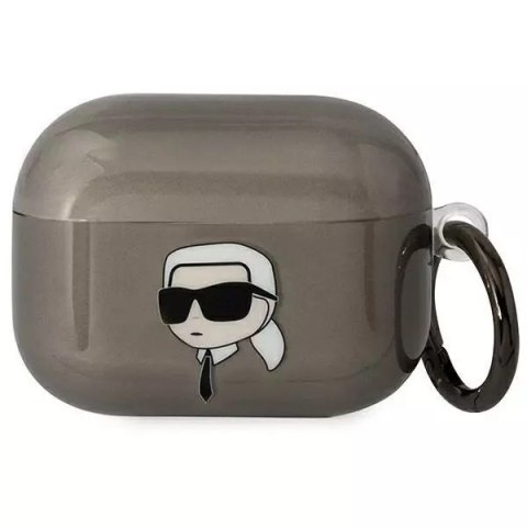 Karl Lagerfeld Etui ochronne na słuchawki Karl Lagerfeld do AirPods Pro cover czarny/black Karl`s Head Karl Lagerfeld Etui ochronne na słuchawki Karl Lagerfeld do AirPods Pro cover czarny/black Karl`s Head