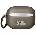 Karl Lagerfeld Etui ochronne na słuchawki Karl Lagerfeld do AirPods Pro cover czarny/black Karl`s Head