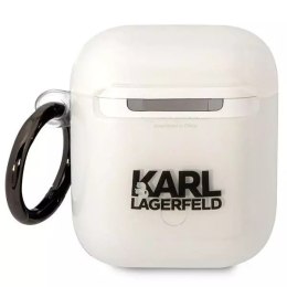 Karl Lagerfeld Etui ochronne na słuchawki Karl Lagerfeld do Airpods 1/2 cover transparent Ikonik Choupette
