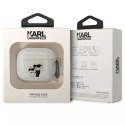 Karl Lagerfeld Etui ochronne na słuchawki Karl Lagerfeld do Airpods 3 cover transparent Gliter Karl&Choupette
