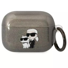 Karl Lagerfeld Etui ochronne na słuchawki Karl Lagerfeld do Airpods Pro cover czarny/black Gliter Karl&Choupette