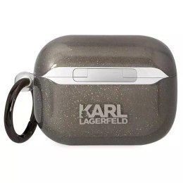 Karl Lagerfeld Etui ochronne na słuchawki Karl Lagerfeld do Airpods Pro cover czarny/black Gliter Karl&Choupette