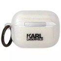 Karl Lagerfeld Etui ochronne na słuchawki Karl Lagerfeld do Airpods Pro cover transparent Gliter Karl&Choupette