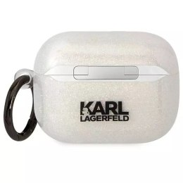 Karl Lagerfeld Etui ochronne na słuchawki Karl Lagerfeld do Airpods Pro cover transparent Gliter Karl&Choupette