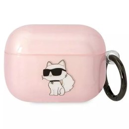 Karl Lagerfeld Etui ochronne na słuchawki Karl Lagerfeld doAirpods Pro cover różowy/pink Ikonik Choupette
