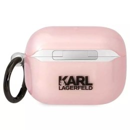 Karl Lagerfeld Etui ochronne na słuchawki Karl Lagerfeld doAirpods Pro cover różowy/pink Ikonik Choupette
