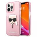 Karl Lagerfeld Karl Lagerfeld KLHCP13XKHTUGLP iPhone 13 Pro Max 6,7" hardcase Glitter Karl`s Head