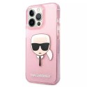 Karl Lagerfeld Karl Lagerfeld KLHCP13XKHTUGLP iPhone 13 Pro Max 6,7" hardcase Glitter Karl`s Head