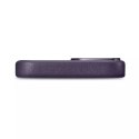 ICarer Etui na telefon iCarer Case Leather z naturalnej skóry do iPhone 14 Plus ciemnofioletowy (kompatybilne z MagSafe)