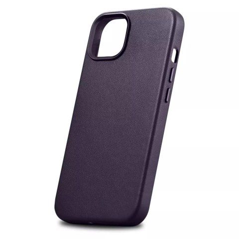 ICarer Etui na telefon iCarer Case Leather z naturalnej skóry do iPhone 14 Plus ciemnofioletowy (kompatybilne z MagSafe) ICarer Etui na telefon iCarer Case Leather z naturalnej skóry do iPhone 14 Plus ciemnofioletowy (kompatybilne z MagSafe)