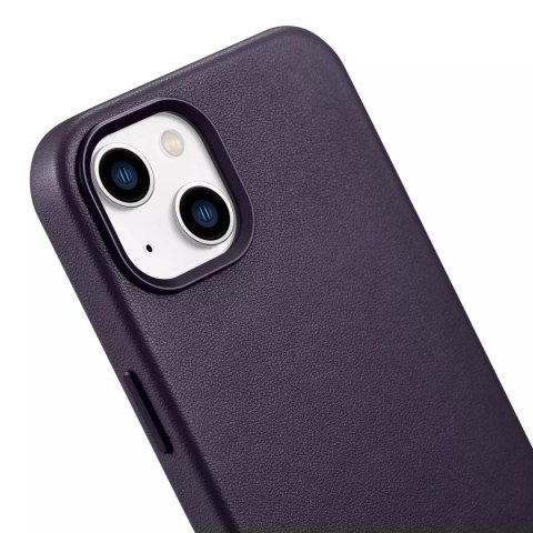ICarer Etui na telefon iCarer Case Leather z naturalnej skóry do iPhone 14 Plus ciemnofioletowy (kompatybilne z MagSafe) ICarer Etui na telefon iCarer Case Leather z naturalnej skóry do iPhone 14 Plus ciemnofioletowy (kompatybilne z MagSafe)