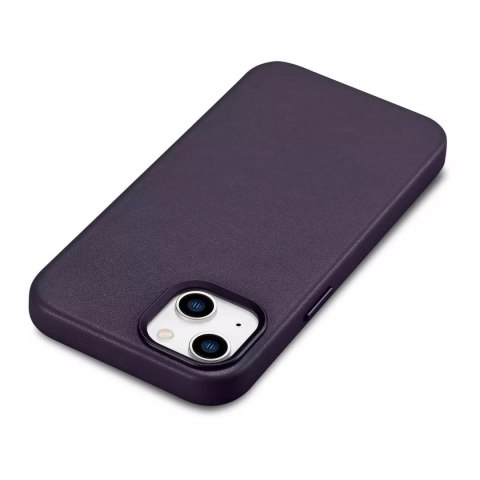 ICarer Etui na telefon iCarer Case Leather z naturalnej skóry do iPhone 14 Plus ciemnofioletowy (kompatybilne z MagSafe) ICarer Etui na telefon iCarer Case Leather z naturalnej skóry do iPhone 14 Plus ciemnofioletowy (kompatybilne z MagSafe)