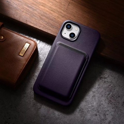 ICarer Etui na telefon iCarer Case Leather z naturalnej skóry do iPhone 14 Plus ciemnofioletowy (kompatybilne z MagSafe) ICarer Etui na telefon iCarer Case Leather z naturalnej skóry do iPhone 14 Plus ciemnofioletowy (kompatybilne z MagSafe)
