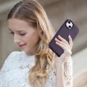 ICarer Etui na telefon iCarer Case Leather z naturalnej skóry do iPhone 14 Plus ciemnofioletowy (kompatybilne z MagSafe)