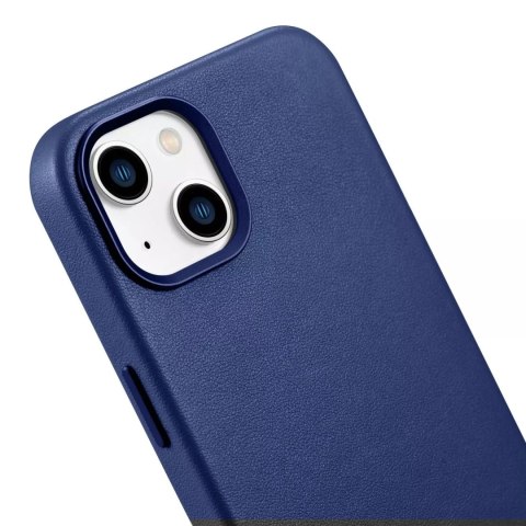 ICarer Etui na telefon iCarer Case Leather z naturalnej skóry do iPhone 14 Plus niebieski (kompatybilne z MagSafe) ICarer Etui na telefon iCarer Case Leather z naturalnej skóry do iPhone 14 Plus niebieski (kompatybilne z MagSafe)