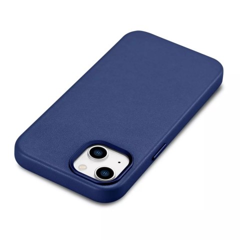ICarer Etui na telefon iCarer Case Leather z naturalnej skóry do iPhone 14 Plus niebieski (kompatybilne z MagSafe) ICarer Etui na telefon iCarer Case Leather z naturalnej skóry do iPhone 14 Plus niebieski (kompatybilne z MagSafe)