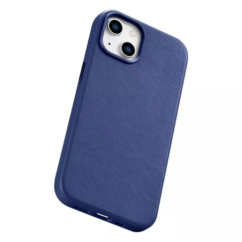 ICarer Etui na telefon iCarer Case Leather z naturalnej skóry do iPhone 14 Plus niebieski (kompatybilne z MagSafe) ICarer Etui na telefon iCarer Case Leather z naturalnej skóry do iPhone 14 Plus niebieski (kompatybilne z MagSafe)