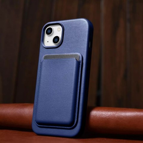 ICarer Etui na telefon iCarer Case Leather z naturalnej skóry do iPhone 14 Plus niebieski (kompatybilne z MagSafe) ICarer Etui na telefon iCarer Case Leather z naturalnej skóry do iPhone 14 Plus niebieski (kompatybilne z MagSafe)