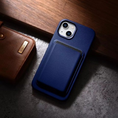ICarer Etui na telefon iCarer Case Leather z naturalnej skóry do iPhone 14 Plus niebieski (kompatybilne z MagSafe) ICarer Etui na telefon iCarer Case Leather z naturalnej skóry do iPhone 14 Plus niebieski (kompatybilne z MagSafe)