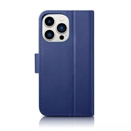 ICarer Etui na telefon iCarerWallet Case 2in1 do iPhone 14 Pro Max skórzany pokrowiec z klapką Anti-RFID