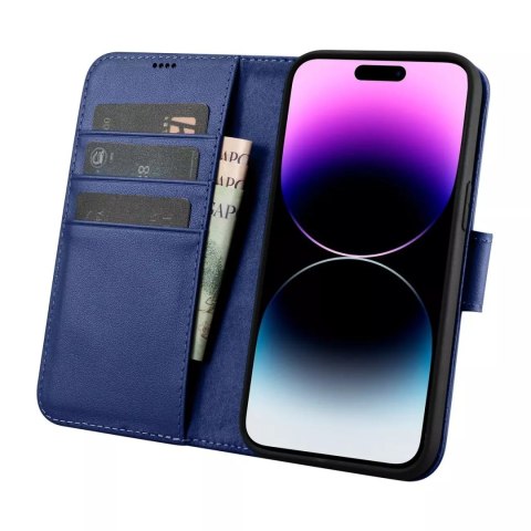 ICarer Etui na telefon iCarerWallet Case 2in1 do iPhone 14 Pro Max skórzany pokrowiec z klapką Anti-RFID ICarer Etui na telefon iCarerWallet Case 2in1 do iPhone 14 Pro Max skórzany pokrowiec z klapką Anti-RFID