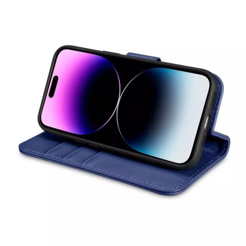 ICarer Etui na telefon iCarerWallet Case 2in1 do iPhone 14 Pro Max skórzany pokrowiec z klapką Anti-RFID ICarer Etui na telefon iCarerWallet Case 2in1 do iPhone 14 Pro Max skórzany pokrowiec z klapką Anti-RFID