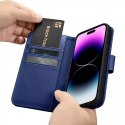 ICarer Etui na telefon iCarerWallet Case 2in1 do iPhone 14 Pro Max skórzany pokrowiec z klapką Anti-RFID