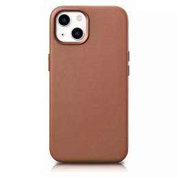 ICarer ICarer Case Leather pokrowiec etui z naturalnej skóry do iPhone 14 Plus brązowy (kompatybilne z MagSafe)