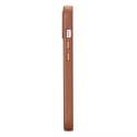 ICarer ICarer Case Leather pokrowiec etui z naturalnej skóry do iPhone 14 Plus brązowy (kompatybilne z MagSafe)