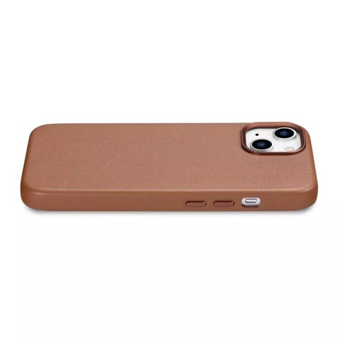 ICarer ICarer Case Leather pokrowiec etui z naturalnej skóry do iPhone 14 Plus brązowy (kompatybilne z MagSafe) ICarer ICarer Case Leather pokrowiec etui z naturalnej skóry do iPhone 14 Plus brązowy (kompatybilne z MagSafe)
