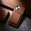 ICarer ICarer Case Leather pokrowiec etui z naturalnej skóry do iPhone 14 Plus brązowy (kompatybilne z MagSafe)