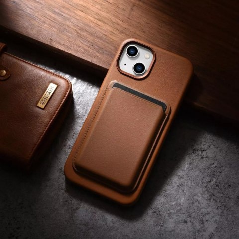 ICarer ICarer Case Leather pokrowiec etui z naturalnej skóry do iPhone 14 Plus brązowy (kompatybilne z MagSafe) ICarer ICarer Case Leather pokrowiec etui z naturalnej skóry do iPhone 14 Plus brązowy (kompatybilne z MagSafe)