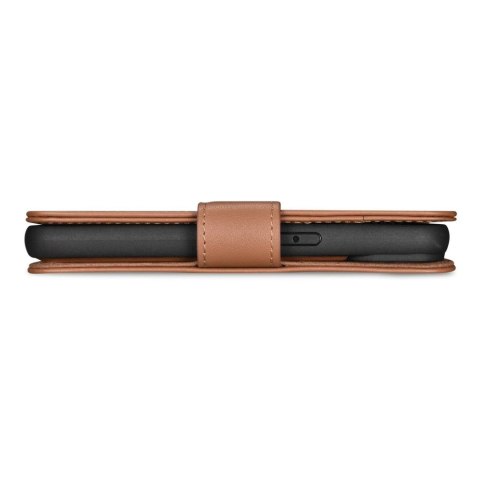 ICarer ICarer Wallet Case 2in1 etui iPhone 14 Plus skórzany pokrowiec z klapką Anti-RFID brązowy (WMI14220727-BN) ICarer ICarer Wallet Case 2in1 etui iPhone 14 Plus skórzany pokrowiec z klapką Anti-RFID brązowy (WMI14220727-BN)