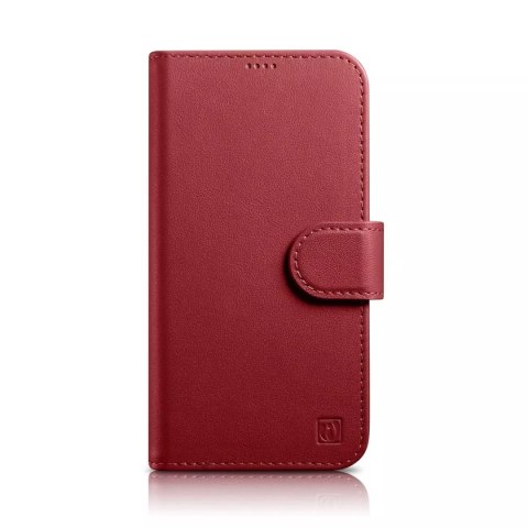 ICarer ICarer Wallet Case 2in1 etui iPhone 14 Plus skórzany pokrowiec z klapką Anti-RFID czerwony (WMI14220727-RD) ICarer ICarer Wallet Case 2in1 etui iPhone 14 Plus skórzany pokrowiec z klapką Anti-RFID czerwony (WMI14220727-RD)