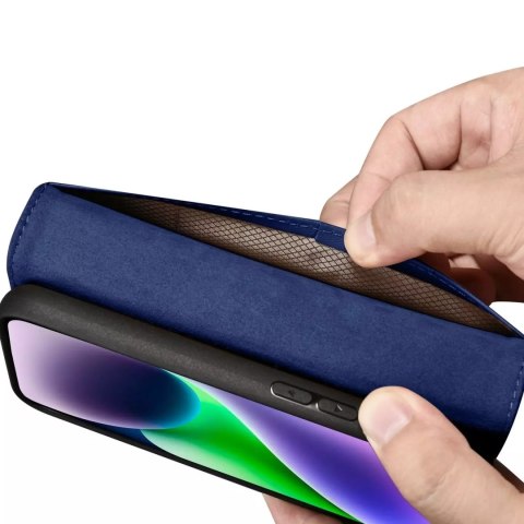 ICarer ICarer Wallet Case 2in1 etui iPhone 14 Plus skórzany pokrowiec z klapką Anti-RFID niebieski (WMI14220727-BU) ICarer ICarer Wallet Case 2in1 etui iPhone 14 Plus skórzany pokrowiec z klapką Anti-RFID niebieski (WMI14220727-BU)