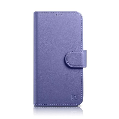 ICarer ICarer Wallet Case 2in1 etui iPhone 14 Pro Max skórzany pokrowiec z klapką Anti-RFID jasnofioletowy (WMI14220728-LP) ICarer ICarer Wallet Case 2in1 etui iPhone 14 Pro Max skórzany pokrowiec z klapką Anti-RFID jasnofioletowy (WMI14220728-LP)