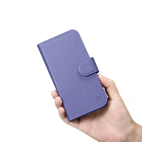 ICarer ICarer Wallet Case 2in1 etui iPhone 14 Pro Max skórzany pokrowiec z klapką Anti-RFID jasnofioletowy (WMI14220728-LP) ICarer ICarer Wallet Case 2in1 etui iPhone 14 Pro Max skórzany pokrowiec z klapką Anti-RFID jasnofioletowy (WMI14220728-LP)
