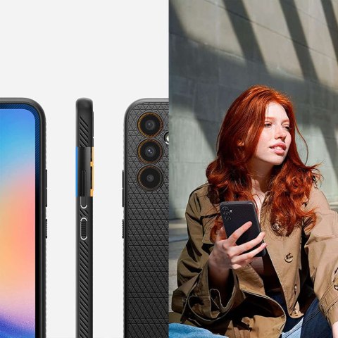 Spigen Etui na telefon Spigen Liquid Air obudowa ochronna do Samsung Galaxy A34 5G Matte Black Spigen Etui na telefon Spigen Liquid Air obudowa ochronna do Samsung Galaxy A34 5G Matte Black
