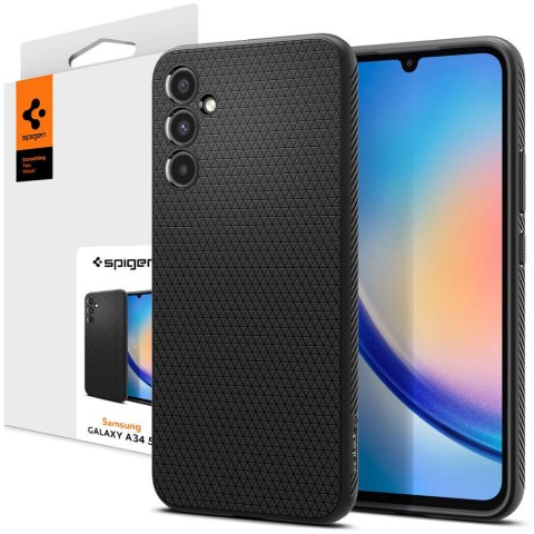 Spigen Etui na telefon Spigen Liquid Air obudowa ochronna do Samsung Galaxy A34 5G Matte Black Spigen Etui na telefon Spigen Liquid Air obudowa ochronna do Samsung Galaxy A34 5G Matte Black