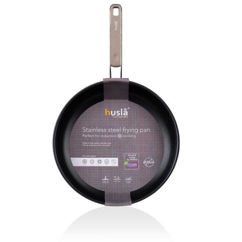 HUSLA PATELNIA ZE STALI NIERDZEWNEJ 24cm HUSLA 73961 HUSLA PATELNIA ZE STALI NIERDZEWNEJ 24cm HUSLA 73961