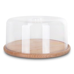 PRACTIC PATERA DREWNIANA Z KLOSZEM 30cm NA SERY CIASTO