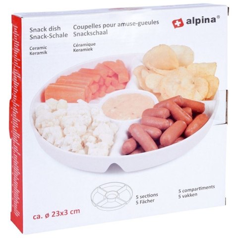 ALPINA PORCELANOWY TALERZ PÓŁMISEK DO SERWOWANIA PRZEKĄSEK 139329 ALPINA PORCELANOWY TALERZ PÓŁMISEK DO SERWOWANIA PRZEKĄSEK 139329