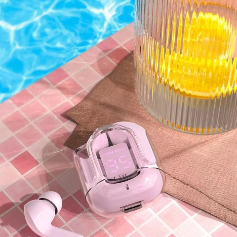 Acefast Słuchawki bezprzewodowe Acefast dokanałowe TWS Bluetooth różowy (T6 pink lotus) Acefast Słuchawki bezprzewodowe Acefast dokanałowe TWS Bluetooth różowy (T6 pink lotus)