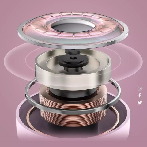Acefast Słuchawki bezprzewodowe Acefast dokanałowe TWS Bluetooth różowy (T6 pink lotus) Acefast Słuchawki bezprzewodowe Acefast dokanałowe TWS Bluetooth różowy (T6 pink lotus)