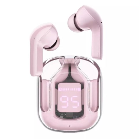 Acefast Słuchawki bezprzewodowe Acefast dokanałowe TWS Bluetooth różowy (T6 pink lotus) Acefast Słuchawki bezprzewodowe Acefast dokanałowe TWS Bluetooth różowy (T6 pink lotus)