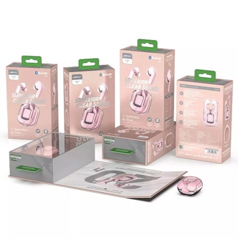 Acefast Słuchawki bezprzewodowe Acefast dokanałowe TWS Bluetooth różowy (T6 pink lotus) Acefast Słuchawki bezprzewodowe Acefast dokanałowe TWS Bluetooth różowy (T6 pink lotus)